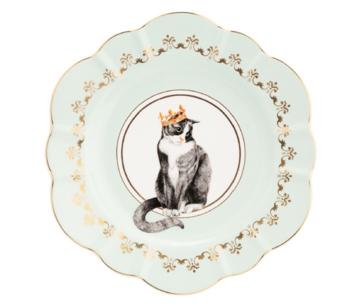 YVONNE ELLEN porcelāna šķīvis "Cat" Ø 23 cm | 1