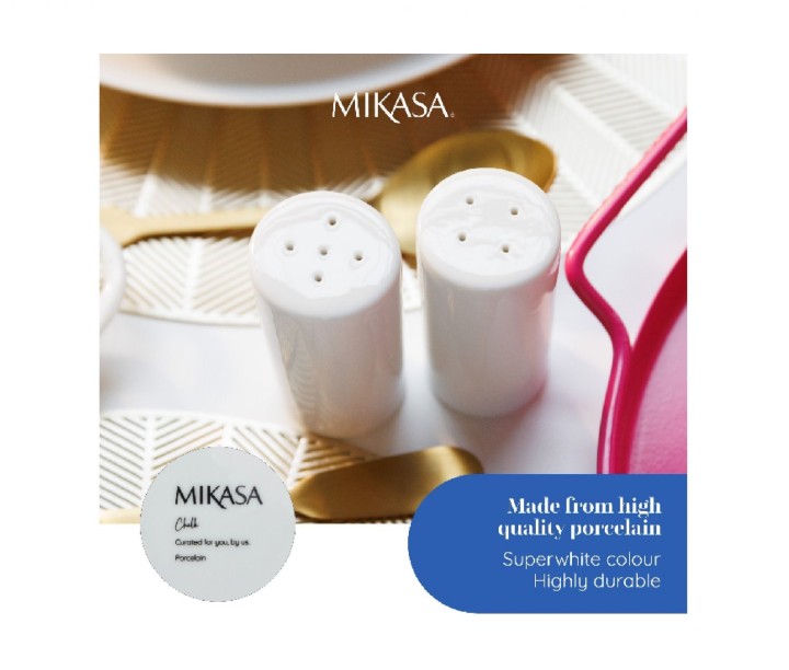 LIFETIMEBRANDS porcelāna sālstrauka un piparnīcas "Mikasa"  | 12