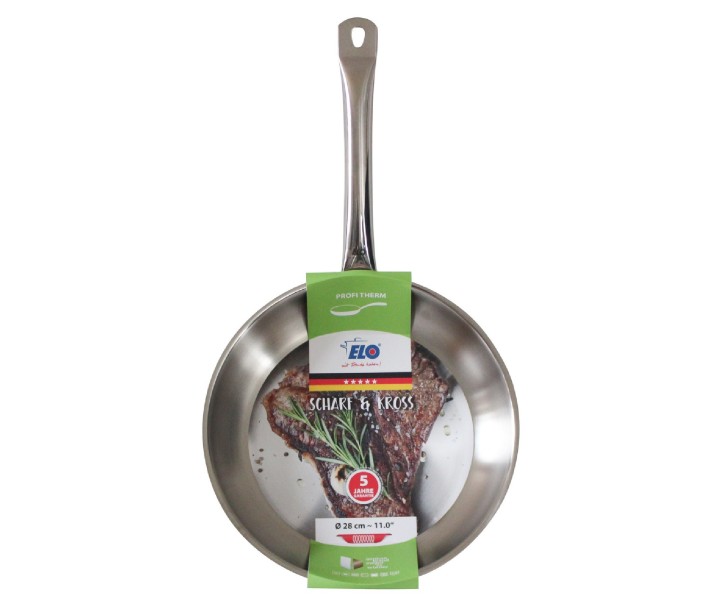 ELO nerūsējošā tērauda panna "Profi Therm" Ø 28 cm | 3